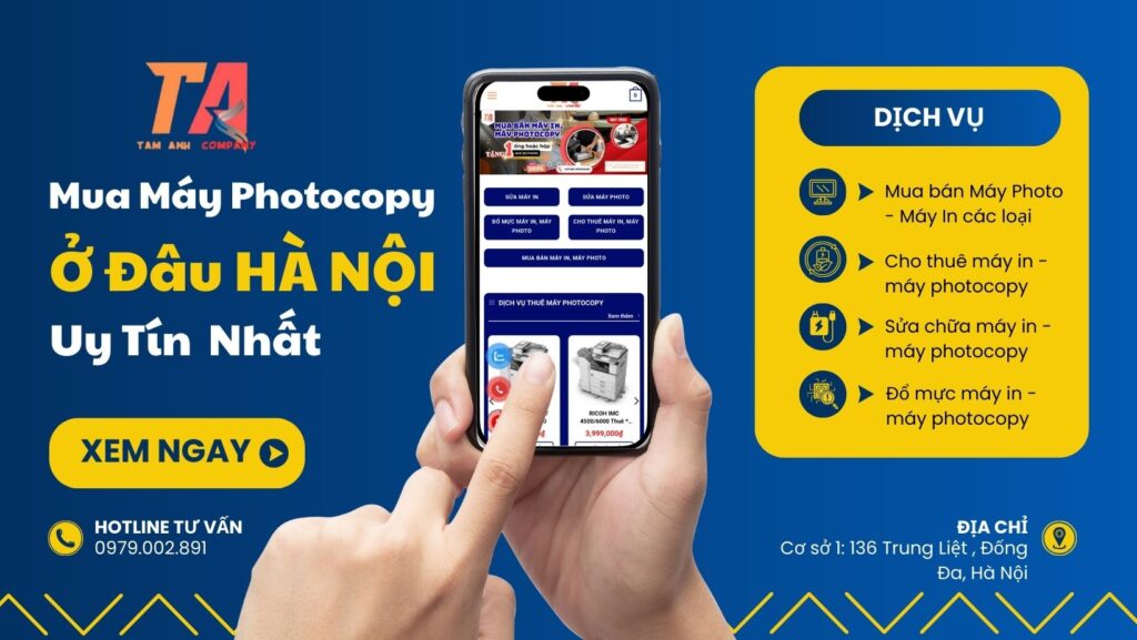 Mua Máy Photocopy Ở Đâu Uy Tín Nhất Hà Nội? (Review 2026)