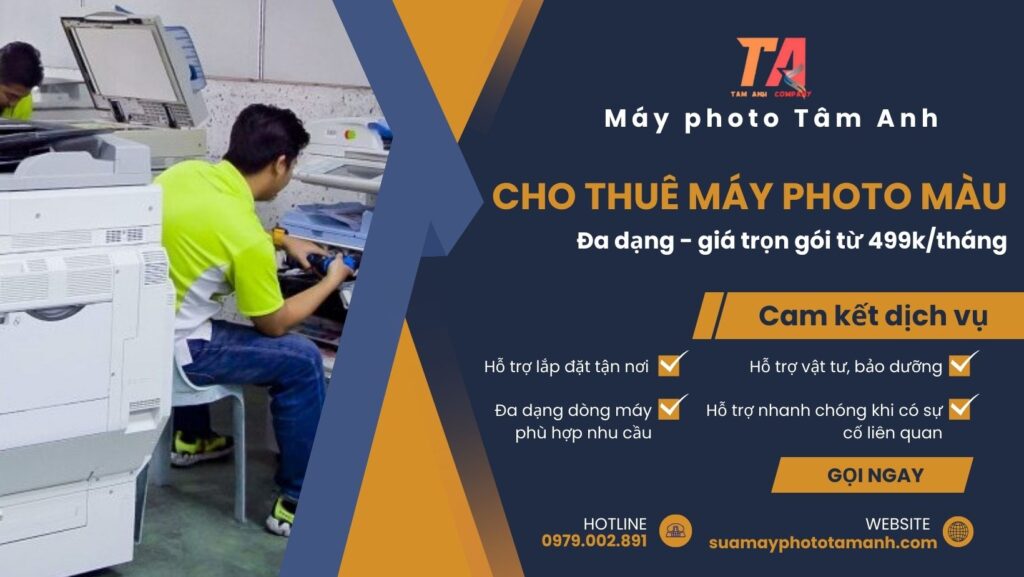 Dịch Vụ Cho Thuê Máy Photocopy Màu Đa Năng Giá Ưu Đãi