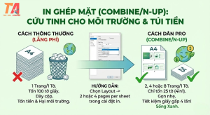 In ghép mặt khi photo giúp Ttết kiệm chi phí, bảo vệ môi trường.