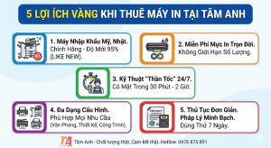5 lợi ích khi thuê máy in tại Tâm Anh.