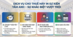 4 ưu điểm vượt trội khi thuê máy in tại Tâm Anh.